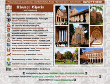 Tablet Screenshot of kloster-chorin.info